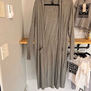 Torrid Sleep Gray Open Cardigan